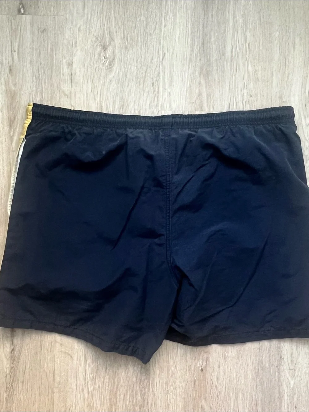 Nautica Surf Wear Mens M Blue Yellow Colorblock Board Shorts Swim Trunks Mesh 5'